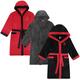 Liverpool FC Mens Dressing Gown Robe Hooded Fleece OFFICIAL Football Gift Black XL