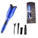 Slowmoose Beach Waves Automatic Air Spin N Curls Rotating Hair Curler, Roller Ceramic blue with box US