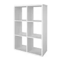 GoodHome Mixxit White Freestanding 6 Shelf Rectangular Shelving Unit, (H)1080mm (W)735mm