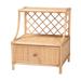 Lalo Modern Bohemian Natural Brown Rattan 1-Drawer Nightstand by Baxton Studio in Natural Brown Rattan