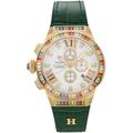 Chronograph HAEMMER GERMANY "GALA, GR010" Armbanduhren grün Damen Quarzuhren Armbanduhr, Quarzuhr, Damenuhr