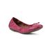Women's Sunnyii Flat by White Mountain in Pink Smooth (Size 6 1/2 M)