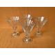 Luminarc stemmed sundae dishes in an Art Deco style (sold in sets of 2 or 4), tall Luminarc sundae dishes, retro glass ice cream dishes