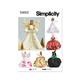 Simplicity Holiday Fashion Doll Clothes Sewing Pattern S9662OS