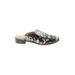 Lucky Brand Mule/Clog: Black Baroque Print Shoes - Women's Size 7 1/2