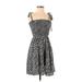 Shein Casual Dress - A-Line Square Sleeveless: Black Dresses - Women's Size 4