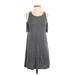 Abercrombie & Fitch Casual Dress: Gray Solid Dresses - Women's Size Small