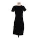 Missufe Casual Dress - Sheath: Black Solid Dresses - Women's Size Small