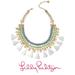 Lilly Pulitzer Jewelry | Lilly Pulitzer Surf Gypsea Statement Necklace New With Lilly Dust Bag | Color: Blue/Green | Size: Os