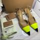 Burberry Shoes | Auth.Burberry Super Comfy!! Neon/Nude/Black Sling Back Heels Nwt & Og Box! | Color: Black/Tan | Size: 7.5