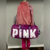 Pink Victoria's Secret Bags | Duffle Bag New Large Gym Bag Weekend Bag Small Suitcase Purple | Color: Purple | Size: Os