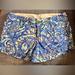 Lilly Pulitzer Shorts | Lilly Pulitzer Walsh Blue Pink Summer Short Shorts Womens Size 4 Euc Ln | Color: Blue/Pink | Size: 4