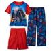 Disney Pajamas | Boys Disney Star Wars 3 Pc Summer Pajamas-Sz 8 | Color: Blue/Red | Size: 8b