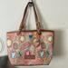 Disney Bags | Dooney & Bourke Leather Disney Parks Pop Princess White Tote Ooak | Color: Blue/Pink | Size: Os