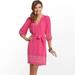 Lilly Pulitzer Dresses | Lilly Pulitzer Silk Perla Orchid Dress Studded Belted Tie Waist Pink Large | Color: Pink | Size: L