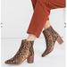 Madewell Shoes | Madewell Fiona Boot In Snake Embossed Leather Size 9 | Color: Brown/Tan | Size: 9