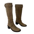 Gucci Shoes | Gucci Womens Size Eu 38 Us 8 Tan Suede Riding Boots | Color: Brown | Size: 8