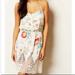 Anthropologie Dresses | Anthropologie | Eloise | Floral Print Dress With Lace Detail | Size M | Color: Blue/Cream | Size: M