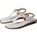 Michael Kors Shoes | Michael Michael Kors Women's Mk Plate Flat Thong Sandals - Optic White | Color: White | Size: Various