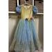 Disney Dresses | Gillian Dress Up Closet Disney Princess Dress Costume Halloween Size Large 6x | Color: Blue/Yellow | Size: 6xg