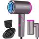 ANGENIL Diffuser Hair Dryer Curly Hair, Foldable Travel Hairdryers for Women Man, Fast Drying Ionic Blow Dryer, Professional Hair Dryer, Magnetic Nozzle, Lightweight Low Noise, 2 Speed 3 Constant Temp
