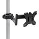 Mount-It! Universal VESA Pole Mount with Articulating Arm | Full Motion TV Pole Mount Bracket | VESA 75 100 | Fits TVs or Monitors Up to 32 Inches (MI-391)