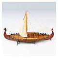 For:Model Ship 1:50 Viking Captain 440mm Long, 115mm Wide, 280mm High DIY Wooden Boat Model Kit Best Gifts For Friends And Family