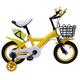 GMSLuu Kids Bike for 2-4 Years Girls with Auxiliary Wheels 12 Inch Bicycle with Basket Kids Bike for Girls and Boys (Yellow)