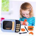 Toyvian 3 Sets Children's Microwave Oven Accessories Pretend Play Kids Electric Ride on Toys Oven Toys Food Kitchen Toys Kitchen Pretend Play Food Plastic Props Micro-wave Oven