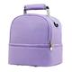 Mommy Bag Portable Breastfeeding Bag, New Mommy and Baby Convenient Milk Bag, Double Layer Small Lunch Bag Mommy Bag Fashion (Color : Purple, Size : A)