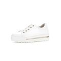 Gabor Women's Low-Top Trainers, Women's Low Shoes, Lightweight, Extra Width (G), White 50, 4 UK