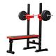 Portable Squat Rack, Multifunction Weightlifting Bed Load 300kg Barbell Rack Copsible Home Fitness Kit Barbell Bench Press Rack Barbell Fitness Equipment Bed for Child Elderly