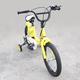 Kids bike 16 inch boys girls bike from 4-8 years kids bikes bike Height Adjustable Seat +Training Wheel Ideal for children's outdoor sports Yellow