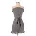 Cotton Candy LA Casual Dress - Mini: Gray Marled Dresses - Women's Size Small