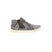 COCONUTS by Matisse Sneakers: Slip-on Platform Casual Gray Snake Print Shoes - Women's Size 9 1/2 - Round Toe