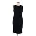 Talbots Casual Dress - Sheath: Black Solid Dresses - Women's Size 8