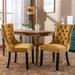 American Design，High-end Tufted Solid Wood Contemporary Velvet Upholstered Dining Chair