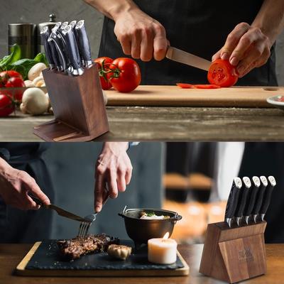 Knife Sets for Kitchen with Block, Knife Block Set Kitchen Knife Sets with Removable Block & K133 Ergonomic Handle