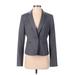 Ann Taylor Blazer Jacket: Short Gray Jackets & Outerwear - Women's Size 4