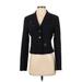 BCBGMAXAZRIA Blazer Jacket: Short Black Print Jackets & Outerwear - Women's Size Small