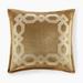 Gracie Mills Mallor Geometric Embroidered Velvet European Pillow Sham