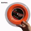 ZARSIA-Corde de raquette de tennis Slub fil de tennis dur en polyester rotatif en bambou 1.25mm