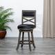 Wildon Home® Myauna swivel bar stools, bar stools, counter stool Wood/Upholstered in Gray/Black | 45 H x 17 W x 17 D in | Wayfair