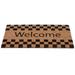 Geometric Outdoor Doormat Coir in Brown Home Furnishings by Larry Traverso | 30 H x 18 W in | Wayfair TR0712