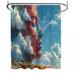 VisionBedding Rocky mask Shower Curtain - Sculpture Bathroom Decor Polyester | 73 H x 70 W in | Wayfair VB-SC1-114-93872-11611
