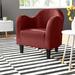 Barrel Chair - Zipcode Design™ Tangier 30.5" Wide Barrel Chair Faux Leather/Fabric in Brown | Wayfair FF19B8A2299246B79E2926372B9C9949
