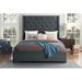 Red Barrel Studio® Radan Platform Bed Upholstered/Polyester in Gray | 67 H x 67.5 W x 89.25 D in | Wayfair 76A97B15A6CA44F4A540352025125ECB