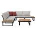 Latitude Run® Temme 3 Piece Sectional Seating Group w/ Cushions, Wood | 27.95 H x 102.36 W x 31.9 D in | Outdoor Furniture | Wayfair