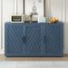 Winston Porter Riagan 60" Sideboard Wood in Blue | 34.3 H x 60 W x 15.7 D in | Wayfair 2A4C7FA7C7DD484FA158D42180B6FCDA