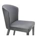 George Oliver Konlan Velvet Back Side Chair Dining Chair Upholstered/Velvet in Gray | 34.3 H x 20.3 W x 24 D in | Wayfair